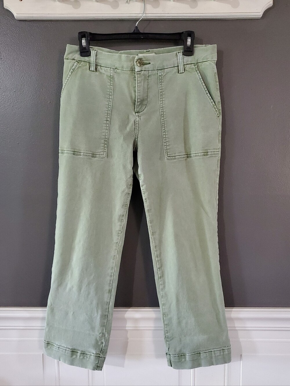 LILA RYAN Military Utility Cropped Chinos 10